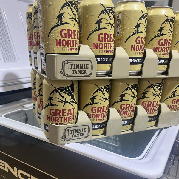 Tinnie Tamer — Stackable Can Tray for Fridges & Eskies ZED Supplies