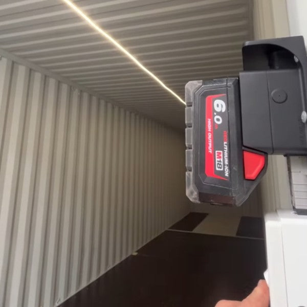 Battle Station fixed to a container wall
